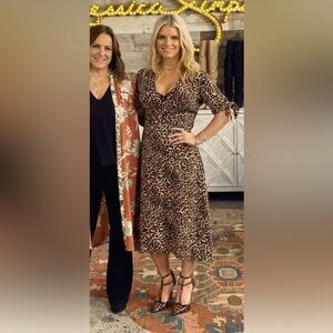 Jessica Simpson Cecelia Leopard Print Dress